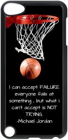 LeonardCustom Hardshell Slim Cover Case for iPod Touch 5 (5th Generation), Basketball Never Stops