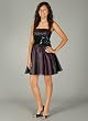 Chiffon Sequin Waist Flower PIN Dress for Bridesmaid Formal Prom