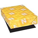 Neenah Astrobrights Color Cardstock, Letter 8.5 x 11 Inches, 65 Pound Cover, Eclipse Black, 100 Sheets (22024)