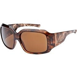 Fox Racing The Confab Adult Casual Wear Sunglasses w/ Free B&F Heart Sticker Bundle - Topaz Tortoise/Dark Bronze
