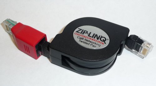 Cables Unlimited ZIP-DATA-RJX5 ZipLinq Retractable Crossover CAT6 Gigabit Network Cable