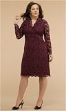 Plus Size Scalloped Boudoir Lace Dress
