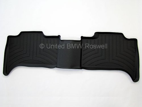 BMW All Weather Rear Rubber Floor Liner Mats X5 (2000-2006) - Black On Sale