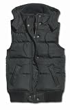 Slim Fit Damen Outdoorweste, schwarz