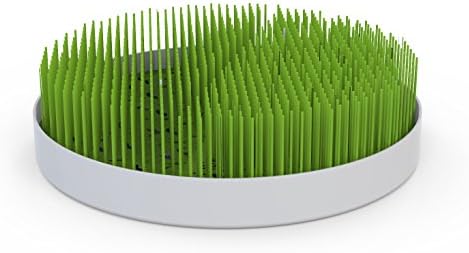 SandiBlu's Baby Bottle Grass Drying Rack / BPA-Free / Air-Dry Your Baby Gear / Vibrant Green Imitation 'Grass' Blades / Unique 3-Piece Design Makes Cleaning it a Breeze / Perfect Gift for Mom / Lifetime Warranty
