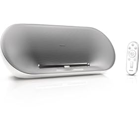 Philips Fidelio DS8500 Speaker Dock with Remote for iPod iPhone (White Silver) by 