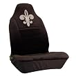Fleur De Lys Saint French Cross Gem Crystals Studded Rhinestone Car Truck SUV Bucket Seat Covers - Pair