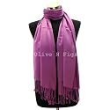 'Olive N Figs' Solid Plain Pashmina Scarf/ Stole/ Wrap with a Complimentary Gift - 25 Vibrant Colors