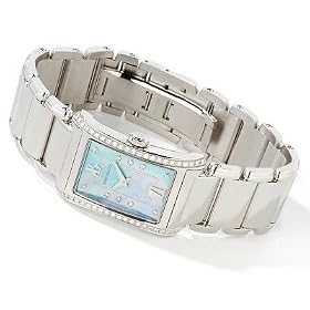 Click here to buy Bertolucci WoMens Fascino Diamond Mother-of-Pearl Stainless Steel Watch by Bertolucci.