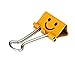 Deli Smiling Binder Clips ,1-inch Wide , Four Colors ,48 Clips Per Pack, No.8486