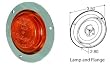 Truck-Lite Model 10 LED Marker Light w/Flange Yellow 10251Y