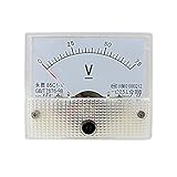 uxcell　 アナログ電圧計 85C1 DC 0-75V 2.5級 1個入