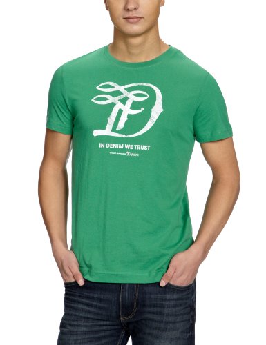 TOM TAILOR Denim Herren T-Shirt 10229366212/celebration tee, Gr. 52/54 (XL), Gr&uuml;n (7308) Preisvergleich
