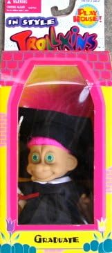5" Trollkins Graduate(pink hair)