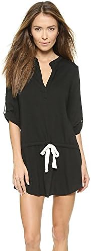 Eberjey Women's Heather Tunic, Black, Medium