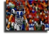 Completely Handpainted American Football Sport Painting, Custom Order FL1449, Oil on Canvas, with Option to Paint Jerry, Brett & Co. from Any Other Favorite Photograph or Picture, Unframed, Size 20" x 24" inch