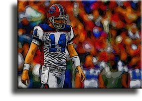 Completely Handpainted American Football Sport Painting, Custom Order FL1449, Oil on Canvas, with Option to Paint Jerry, Brett & Co. from Any Other Favorite Photograph or Picture, Unframed, Size 20