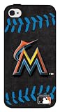 MLB Miami Marlins Iphone 4/4s Hard Cover Case Blue Stitch