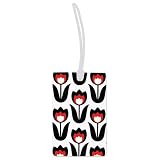 Tulips Novelty Print Luggage Tag