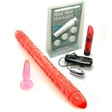 Cal Exotics / Swedish Erotica 18 Inch Veined Double Dong Adult Sex Toy Kit