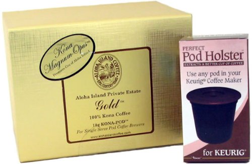 Kona Coffee Pod Keurig Starter Kit, Pod Holster