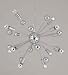 AF Lighting Supernova 12 Light Chandelier Chrome