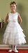 New Organza Tiered Flower Girl Pageant Dress White Ivory Pink or Black 2 to 12 Girls