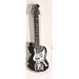 Metal Enamel Pin Badge Brooch Rock Music Electric Fender Guitar'
