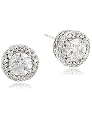 10KW 1.75 Cttw 1.50 Cttw Center White Diamond Earrings