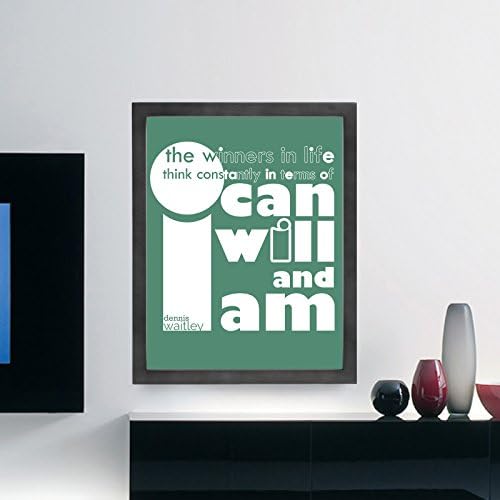 Dennis Waitley Inspirational Typography Quote Wall Poster Print Décor "The Winners in Life..." 11"x14" Framed Unmatted