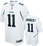 Blaine Gabbert Jersey: Away White Game Replica #11 Nike Jacksonville Jaguars Jersey