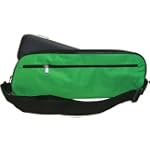 C Flute Case Cover with Handle and Shoulder Strap, Green