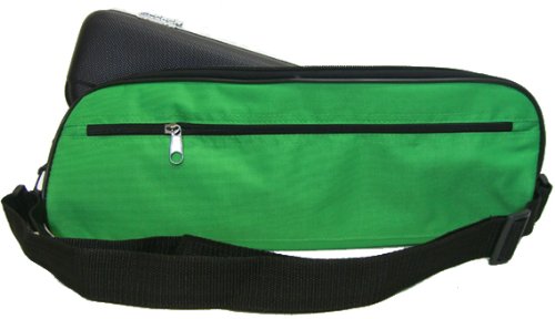C Flute Case Cover with Handle and Shoulder Strap, Green