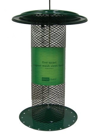 Birds Choice 5 Qt.-Sleek-Green-Sunflower Feeder