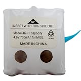 Hitech - Two-Way Radio Rechargeable Battery Pack For Midland G223, G225, G226, G227, GXT200, GXT250, G300, and G300M Radios