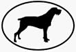 German Wirehaired Pointer Oval Sticker