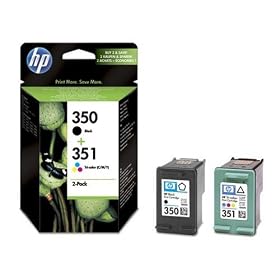 HP Original 350/351 Combo-Pack Inkjet Print Cartridges (Black/Tri-colour)