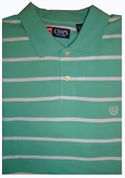 Men's Chaps Ralph Lauren Polo Shirt Short Sleeved Striped Many Sizes Available.