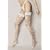 White Flower Print Hold Up Thigh High Stockings