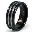 8mm Black Titanium Ring (Sizes 8-12)