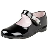 Nina ToddlerLittle Kid Bowtique Patent Mary Jane With Rhinestone Detail