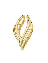 14k Yellow Gold Abstract Pendant Enhancer