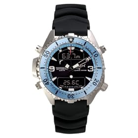 CHRIS BENZ Depthmeter Digital 200m Babyblue KB - Diving Watch by Chris Benz