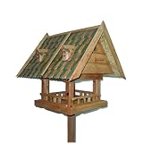 Eigenschaften Avalon 3205 ASPEN / Avalon 3205 ASPEN Holz-Vogelfutterhaus 60x55cm mit Deko-Vogel