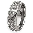 Tungsten Carbide Ring with Celtic Knot Design (8.0 mm) - Sizes 8-14