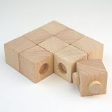 No.308　積木パズル　9ピース / サークルタイプ　　木のおもちゃ　組木 OSKオガワ精機