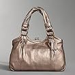 Coach Parker Leather Kisslock Framed Satchel Bag Purse 13468 Rosegold