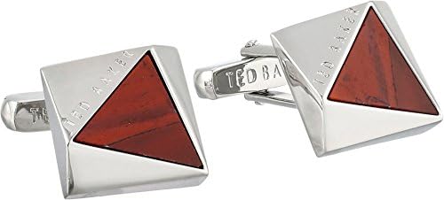 Ted Baker Men's Triangular Cut Semi Precious Red Cuff Links One Size