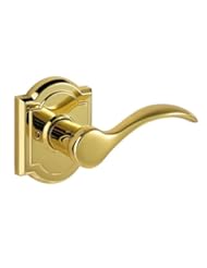 Home Improvement: Baldwin 351TBL RH ARB 3 Tobin Right-Handed Dummy Lever, Polished Brass - Baldwin
