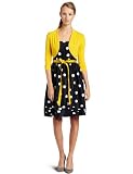 Jessica Howard Women's Shantung Dot Party dress, Navy, 6